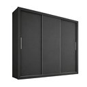 Ver imagem 2 de Guarda-Roupa Casal 3 Portas 4 Gavetas 185,5cm Viena Yescasa Preto