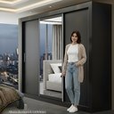 Ver imagem 4 de Guarda-Roupa Casal com Espelho 3 Portas 4 Gavetas 185,5cm Viena Yescasa