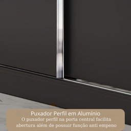 Guarda-Roupa Casal com Espelho 3 Portas 4 Gavetas 185,5cm Viena Yescasa - 8