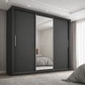 Guarda-Roupa Casal com Espelho 3 Portas 4 Gavetas 185,5cm Viena Yescasa - 1