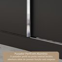 Ver imagem 6 de Guarda-Roupa Casal 3 Portas com Espelho e 4 Gavetas 185,5cm Viena Yescasa Preto