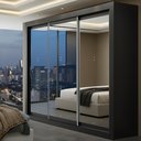 Ver imagem 1 de Guarda-Roupa Casal 3 Portas com Espelho e 4 Gavetas 185,5cm Viena Yescasa