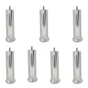 Ver imagem 3 de Kit Pes para Cama Box 5 Pes 2 Rodizio Cromado com 13 Cm Altura