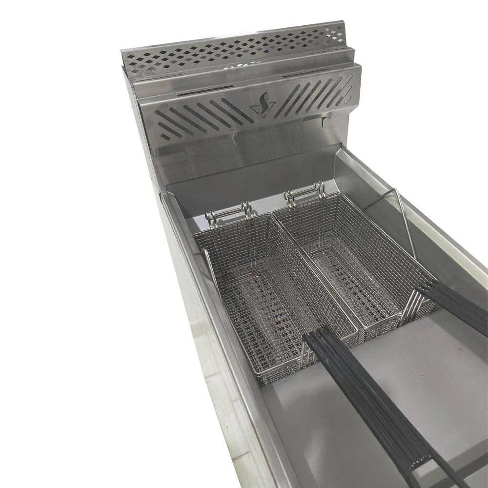 Fritadeira Gas Inox Gabinete Zona Fria Rfb40 16 Litros - Venancio - 2