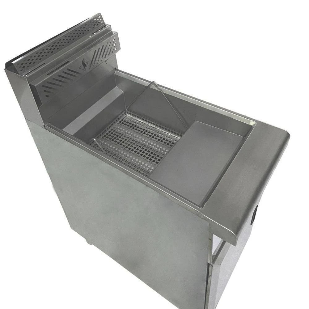 Fritadeira Gas Inox Gabinete Zona Fria Rfb40 16 Litros - Venancio - 5