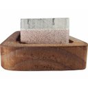 Ver imagem 3 de Pedra Para Amolar Afiar Faca Dupla Face Gres Madeira