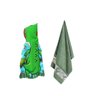Toalha e Poncho Infantil Capuz Praia Roupao Dinossauro Verde - 1