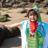 Toalha e Poncho Infantil Capuz Praia Roupao Dinossauro Verde - 2
