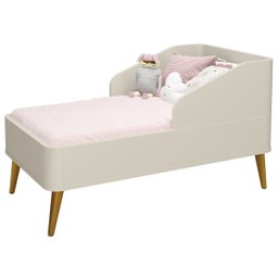 Jogo de Quarto Retrô para Bebê Mila Sapateira Areia Fosco com Madeira - MoveisAqui - 3