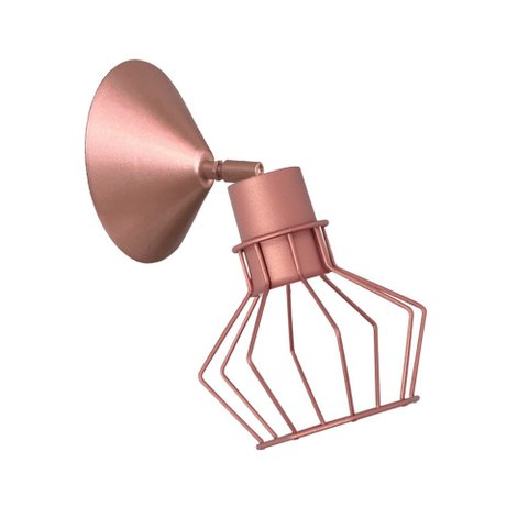 LUMINÁRIA PAREDE ARANDELA ARAMADO MINI DIAMANTE ROSÊ - 3007/AR RSE