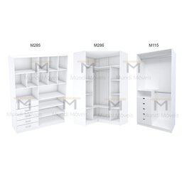 KIT CLOSET 2,00A COM GAVETEIRO E CABIDEIRO M277.B MUNDI MOVEIS - 7