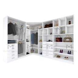 KIT CLOSET 2,00A COM GAVETEIRO E CABIDEIRO M277.B MUNDI MOVEIS - 3