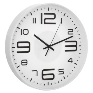 Relógio De Parede Decorativo Silencioso 30 Cm / REL-593 PGB Relógio de Parede 593 Branco