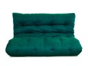 Ver imagem 1 de Futon 02 Lugares Slim 128x188x10cm - Cor Verde FUTON BRASIL