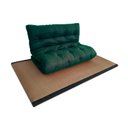Ver imagem 3 de Futon 02 Lugares Slim 128x188x10cm - Cor Verde FUTON BRASIL