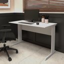 Ver imagem 1 de Mesa Escrivaninha de Estudos 120cm X 60cm Pé Metal F5 Office
