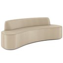 Ver imagem 1 de Sofá 3 Lugares para Sala de Estar Living 210cm Koane D06 Facto Pérola - Mpozenato