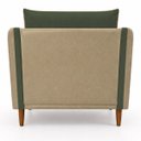 Ver imagem 5 de Poltrona Decorativa Aviv para Sala Escritório Recepção Luxo Linho Premium Easy Clean Corino Premium
