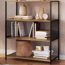 Ver imagem 2 de Estante Estilo Industrial 94 Cm com Tela P1024 Preto Mell Pp