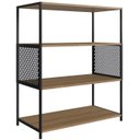Ver imagem 1 de Estante Estilo Industrial 94 Cm com Tela P1024 Preto Mell Pp