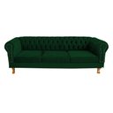 Ver imagem 1 de Sofá Chesterfield Duque 3 lugares 1,80 - Suede Verde Musgo / sala de estar, recepção, barbearia