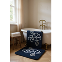 Ver imagem 2 de Tapete Porta ou Banheiro Floral 70x50cm Artesanal