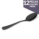 Ver imagem 7 de Kit C/ 12 Colheres de Mesa Elite Glamour Black