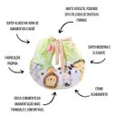 Ver imagem 3 de Almofada Amamentação Estampada Bebê Menino com Enchimento e Zíper - Amiguinhos da Floresta