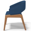 Ver imagem 7 de Kit 05 Cadeiras de Jantar e Estar Living Estofada Lince L02 Suede Azul Marinho - Lyam Decor