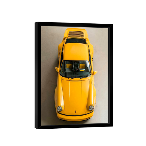 Quadro Porsche 911 Amarelo -- BR ARTES