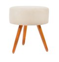 Ver imagem 3 de Poltrona Decorativa Talita Cor Bege Escriório,salão ,recepção