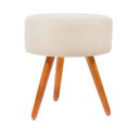 Ver imagem 3 de Poltrona Decorativa Talita Cor Bege Escriório,salão ,recepção