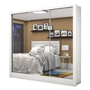 Ver imagem 1 de Guarda-roupa Casal Ducale 3 Portas 3 Gavetas com Espelho Branco - Pnr Móveis