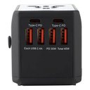 Ver imagem 4 de Adaptador Universal de Viagem 36w 4 Usb e 2 Usb-c Portátil