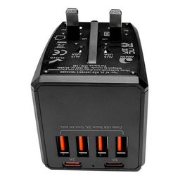 Adaptador Universal de Viagem 36w 4 Usb e 2 Usb-c Portátil - 2