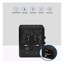 Ver mais imagens de Adaptador Universal de Viagem 36w 4 Usb e 2 Usb-c Portátil