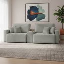 Ver imagem 1 de Sofá 3 Lugares Reclinável 192cm Modulado Console Usb Benedict Boucle K01 - D'rossi