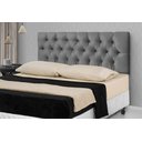Ver imagem 1 de Cabeceira Para Cama Casal Capitonê 1,40 Estofada Suede Cinza - Rede Móveis