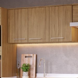 Armário Aéreo de Cozinha 3 Portas Gaia  Móveis