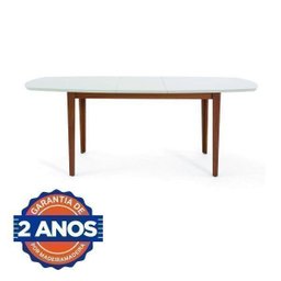 Mesa Extensível Oval 2,0M Aberta Tiê Cabecasa Madeiramadeira - 5