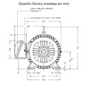 Ver imagem 3 de Motor Elétrico Trifásico Weg Ie3 15cv 220/380/440v 4 Polos Baixa Rotação W22 Ir3 Premium Trifásico S