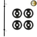 Ver imagem 1 de Kit Completo Body Pump C/barra e 20kg de Anilha Emborrachada