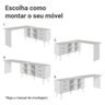 Escrivaninha Penteadeira de Canto 3 Gavetas Branco Madesa - 8