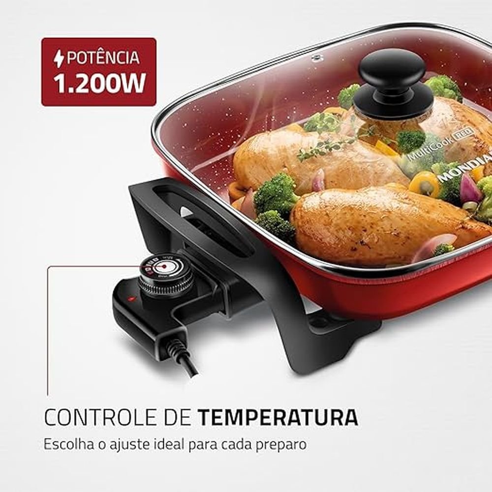 Panela Elétrica Multicook Premium Pe-49-rc 127v - Mondial - 3