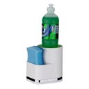 Ver imagem 2 de Suporte Organizador Pia Esponja Porta Detergente 1253 Future Cor Branco Prateado Chique