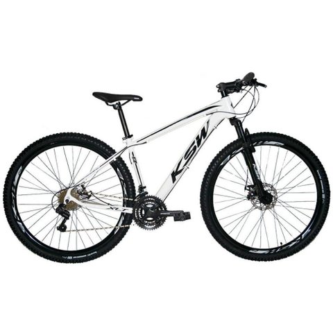 Bicicleta Aro 29 Ksw 24 Marchas Freios a Disco C Trava e K7