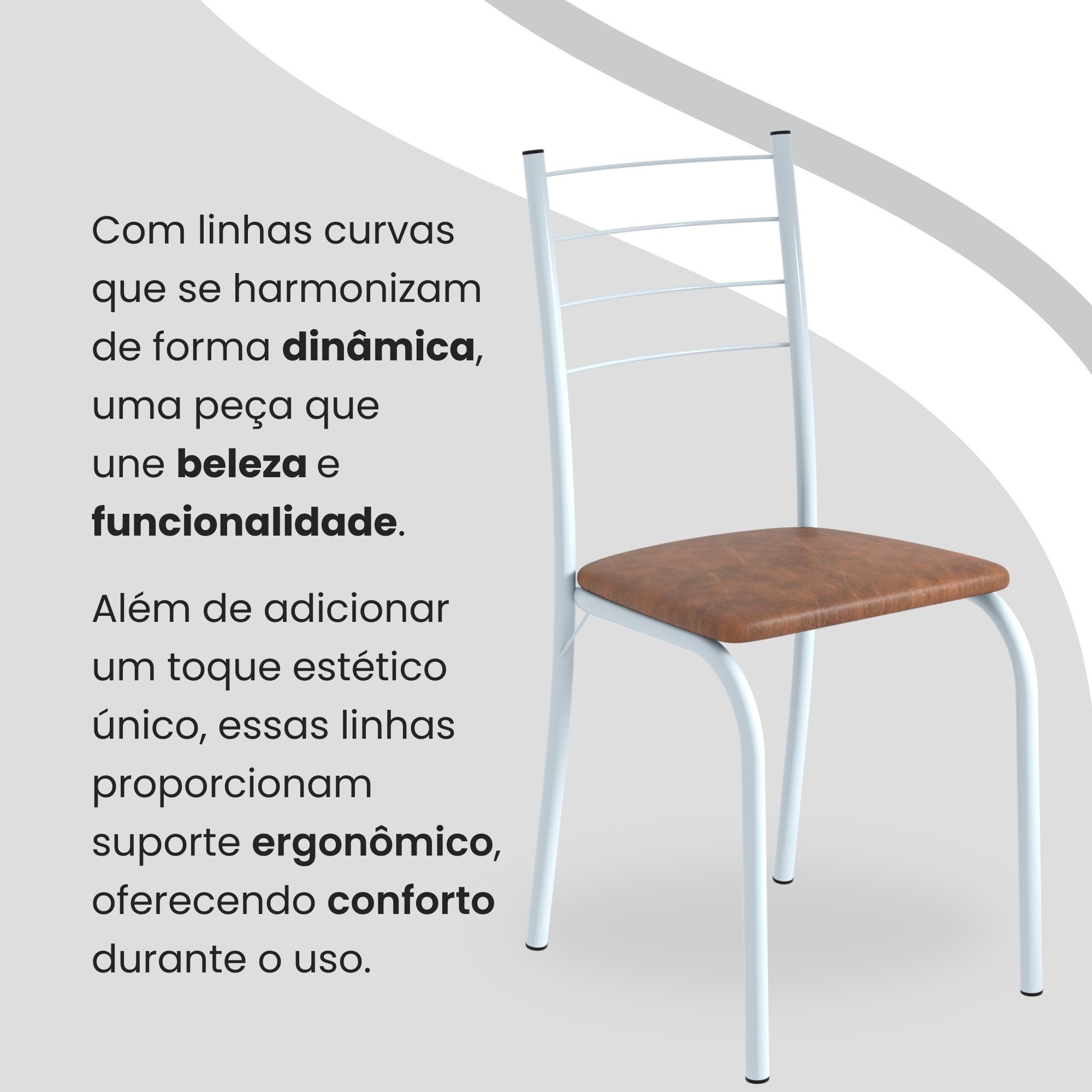 Conjunto Mesa Rendonda 4 Cadeiras Imbuia Rio  - 7