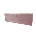 Ver imagem 2 de Recamier Puff Baú Sapateira com Gaveta 1,38cm para Cama Box Padrão - Rose Claro