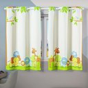 Ver imagem 3 de Cortina Kids Infantil 2,00M X 1,30M Bichinhos Safari Verde