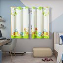 Ver imagem 2 de Cortina Kids Infantil 2,00M X 1,30M Bichinhos Safari Verde